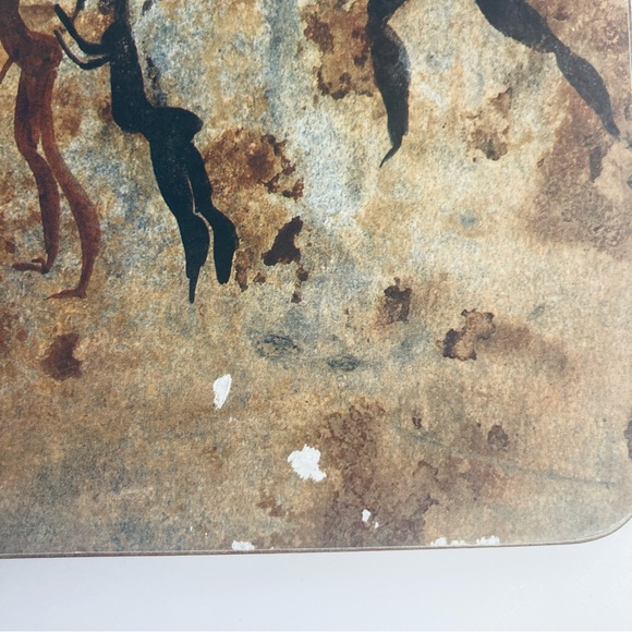 Vtg Pastiche Prestige Tableware Placemats Set of 6 Aboriginal Bushmen Rock Art - Picture 13 of 13